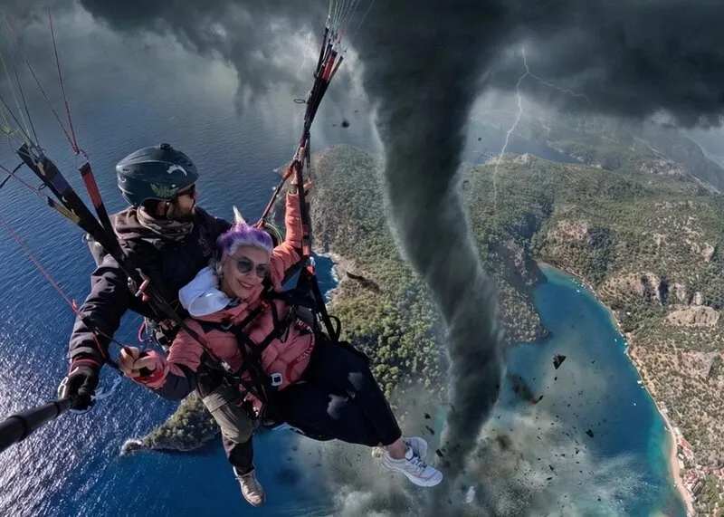 Параглайдинг в Фетхие Олюдениз, Турция
