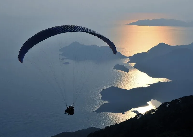 Голубая лагуна Олюдениз: тандемный параглайдинг из Фетхие
