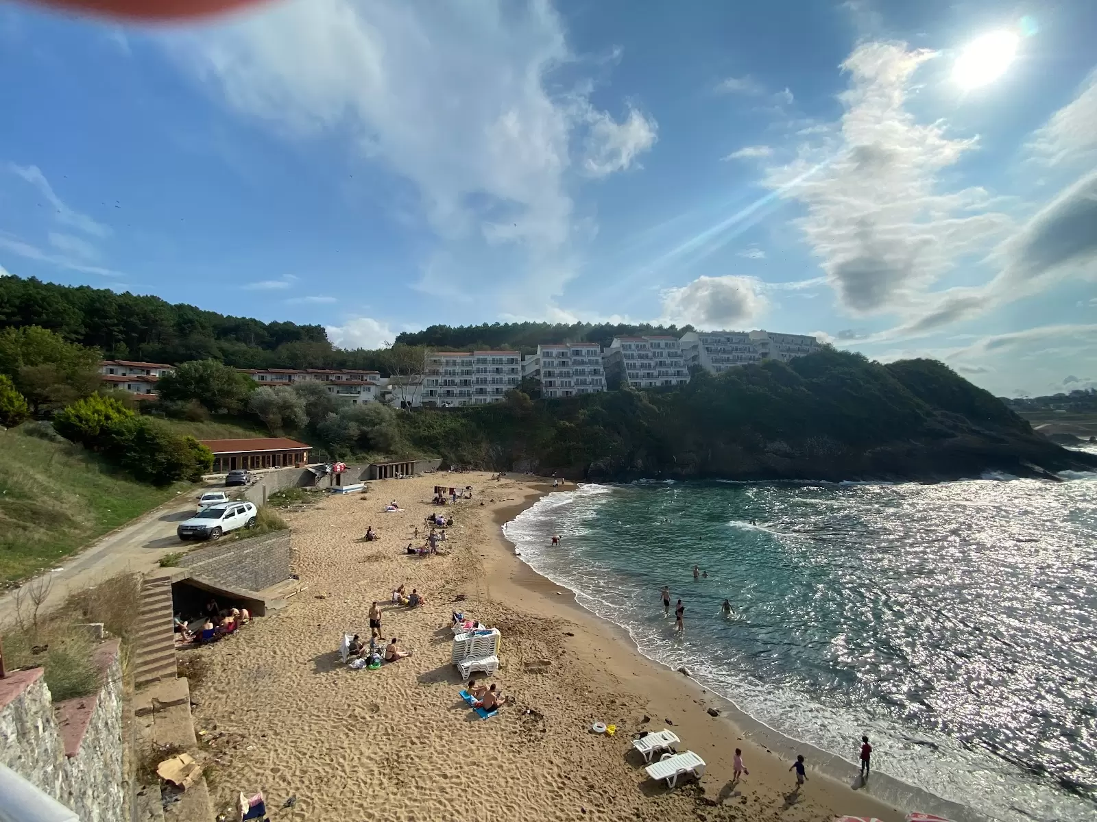 Riva 3. Plage de la baie