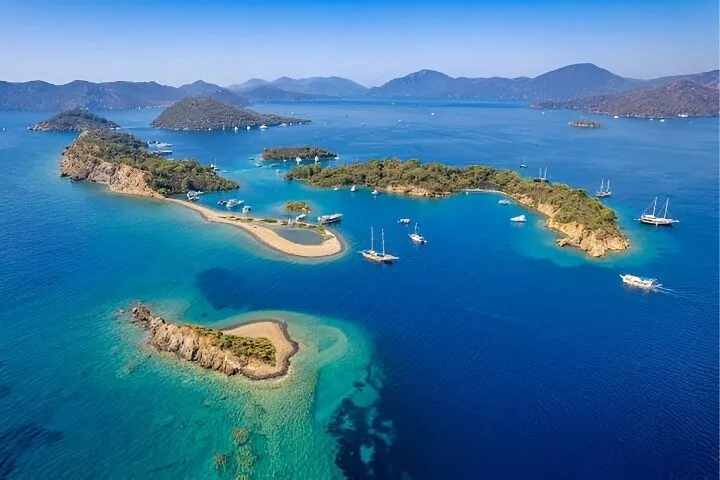 Fethiye: Excursión en barco por las 12 islas (Relax) con almuerzo y traslado incluidos