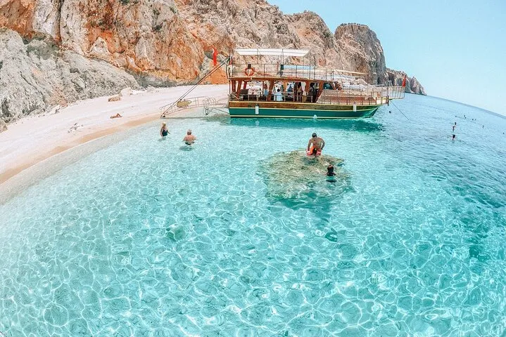 Excursión en barco a Suluada, en Kemer (las Maldivas de Turquía), con traslado desde el hotel
