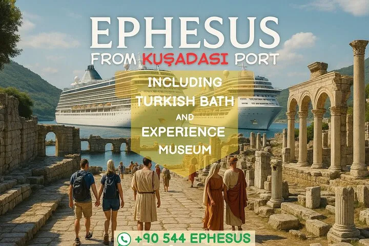 Excursión a Éfeso y a los baños turcos + visita gratuita al Museo de las Experiencias