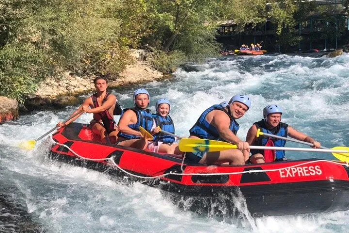 Desde Side: Rafting, safari en buggy y tirolina con almuerzo y traslado incluidos