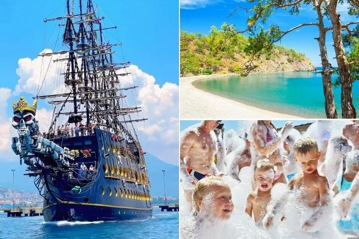 Antalya / Belek / Kemer: GONSTER — Almuerzo y bebidas a bordo del barco «Pirate Party»