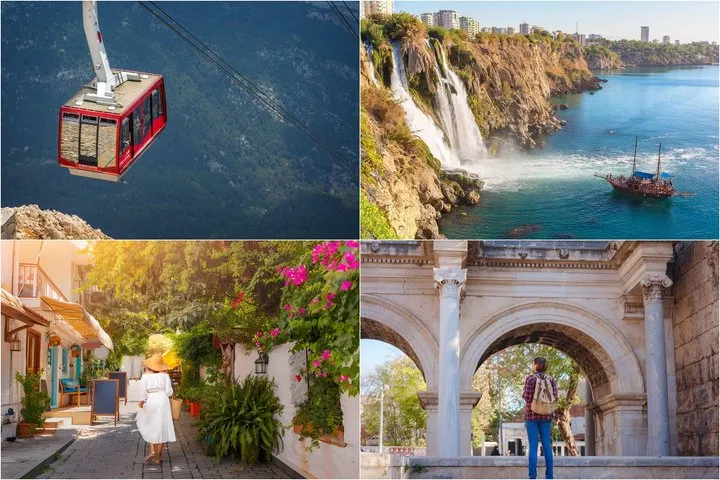 Tour por la ciudad de Antalya: Casco Antiguo, Cascadas, Paseo en Barco & Teleférico
