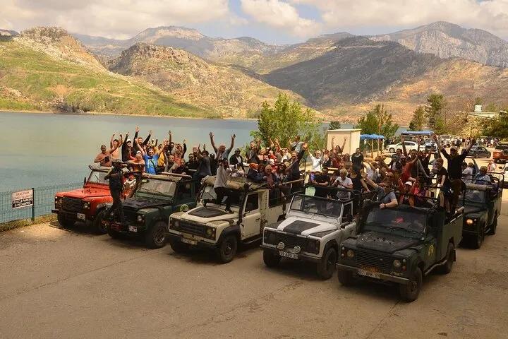 Side Jeep Safari with Green Lake Boat Cruise and Lunch