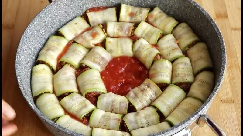 Wrap de calabacín seco Konya